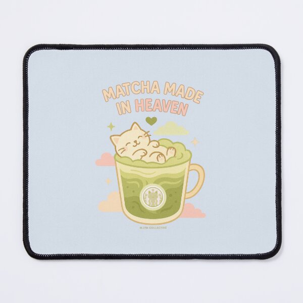 Item preview, Matcha Made in Heaven – Relaxing Cat in Iced Matcha designed and sold by MLynCollective.