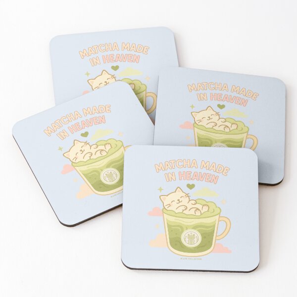 Item preview, Matcha Made in Heaven – Relaxing Cat in Iced Matcha designed and sold by MLynCollective.