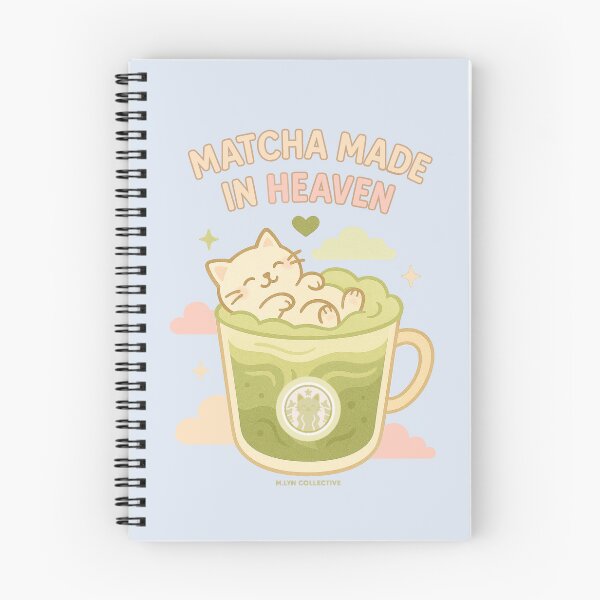 Item preview, Matcha Made in Heaven – Relaxing Cat in Iced Matcha designed and sold by MLynCollective.