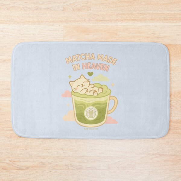 Item preview, Matcha Made in Heaven – Relaxing Cat in Iced Matcha designed and sold by MLynCollective.