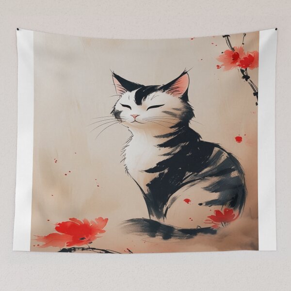 Item preview, Chinese style cat designed and sold by saly55887.