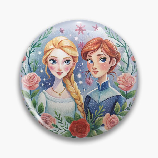 Item preview, Sisters Art Print – Watercolor Best Friends Design Inspired by Frozen Characters designed and sold by MAGICKEY2024.