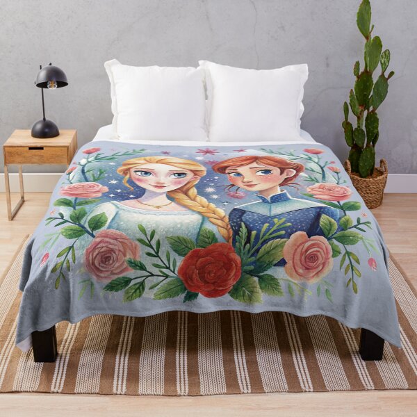 Item preview, Sisters Art Print – Watercolor Best Friends Design Inspired by Frozen Characters designed and sold by MAGICKEY2024.