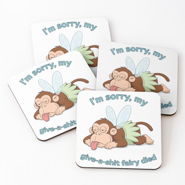Item preview, Fairy died, magic, wand, monkey, caring, Funnyfits70, retro, vintage, meme, funny, humor designed and sold by FunnyFits70.