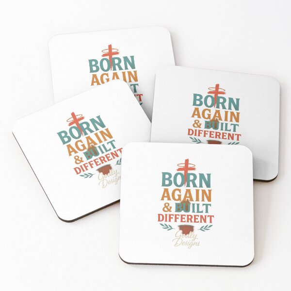 Item preview, Born Again & Built Different – Reborn Power Statement | Godly Designs designed and sold by Godly Designs .