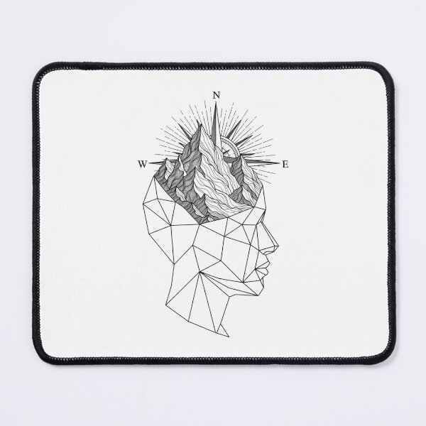 Item preview, Abstract head, without thoughts with adventure designed and sold by dp19design.