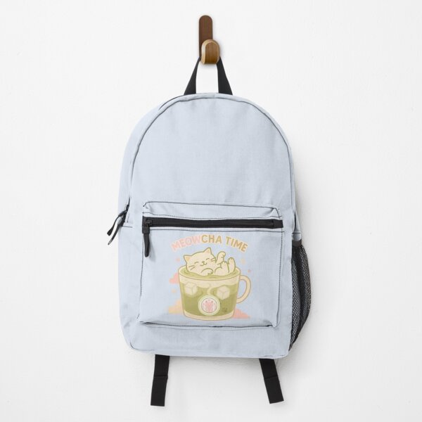Item preview, Meowcha Time – Dreamy Relaxing Cat in Iced Matcha designed and sold by MLynCollective.