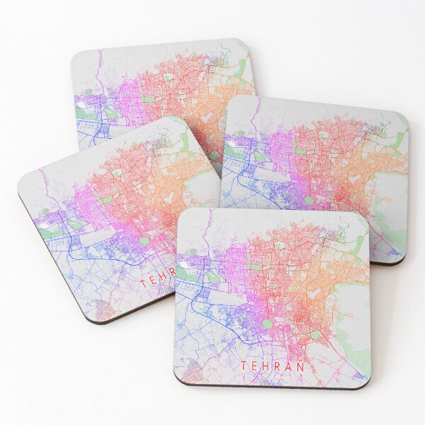 Item preview, Tehran City Map of Iran  - Colorful designed and sold by deMAP.