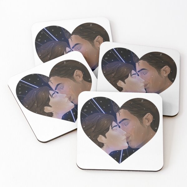 Item preview, Soulmates heart jayvik astral plane kiss version  designed and sold by DoodleSnake58.