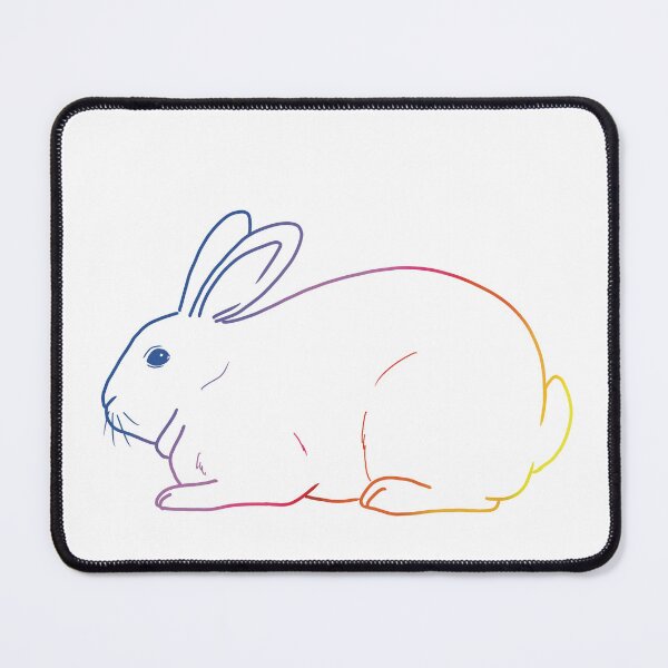 Item preview, Psychedelic rainbow hare rabbit designed and sold by tayaan.