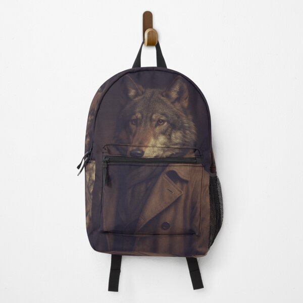 Item preview, A wolf in a brown trench coat designed and sold by Drawings Project.