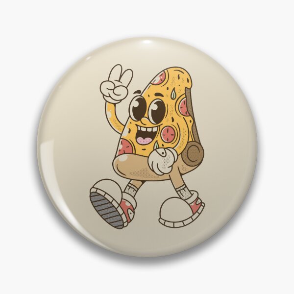 Item preview, Peaceful Pizza Slice Walking with Style designed and sold by adipra.