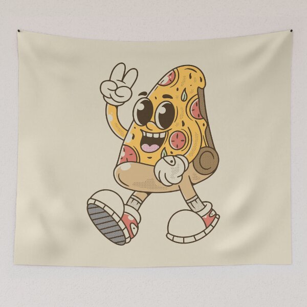 Item preview, Peaceful Pizza Slice Walking with Style designed and sold by adipra.