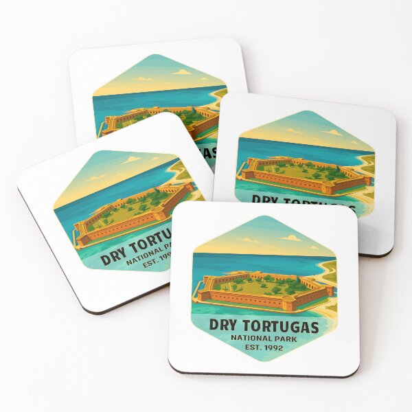 Item preview, Dry Tortugas National Park Retro Island Sticker designed and sold by Ismeal Von.