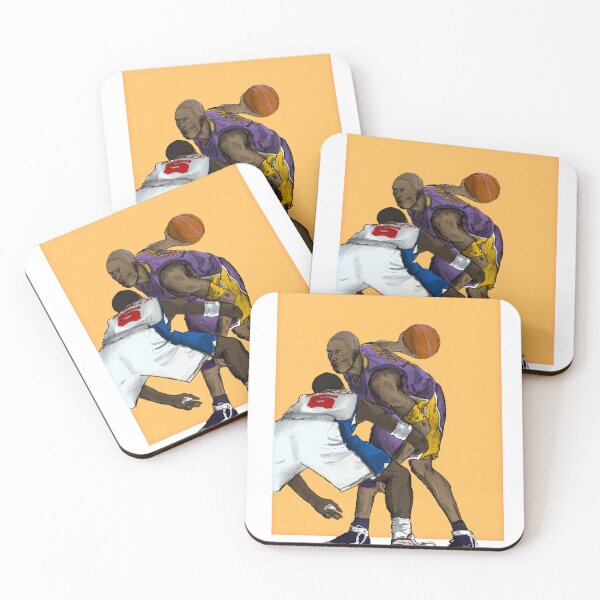 Item preview, Kobe Bryant No. 24 Attack Stance – Retro Hoop Art designed and sold by hoop_portraiz.