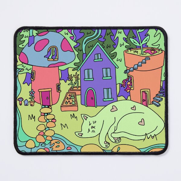Item preview, Woodland Gnome Town – Fairytale Cottagecore Scene designed and sold by Spotted Doodles.