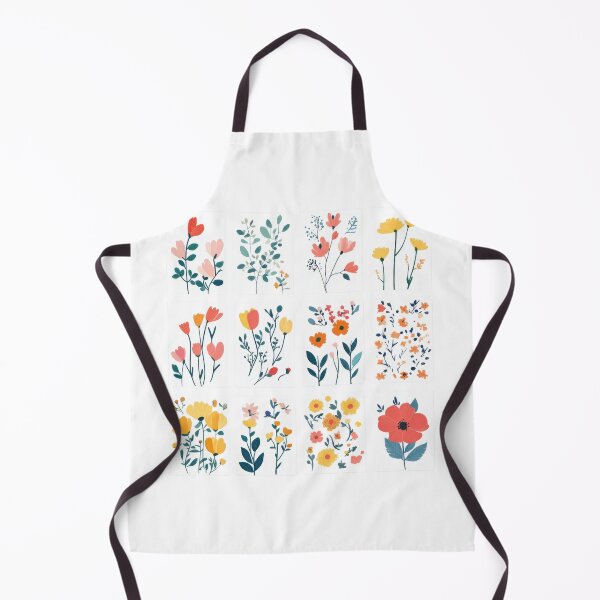 Item preview, Collection of colorful floral illustrations with vibrant flowers and leaves, perfect for spring designed and sold by Lucky-jl.