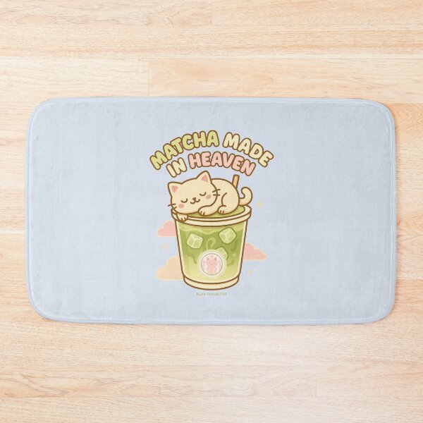 Item preview, Matcha Made in Heaven – Sleeping Cat on Iced Matcha Cup designed and sold by MLynCollective.
