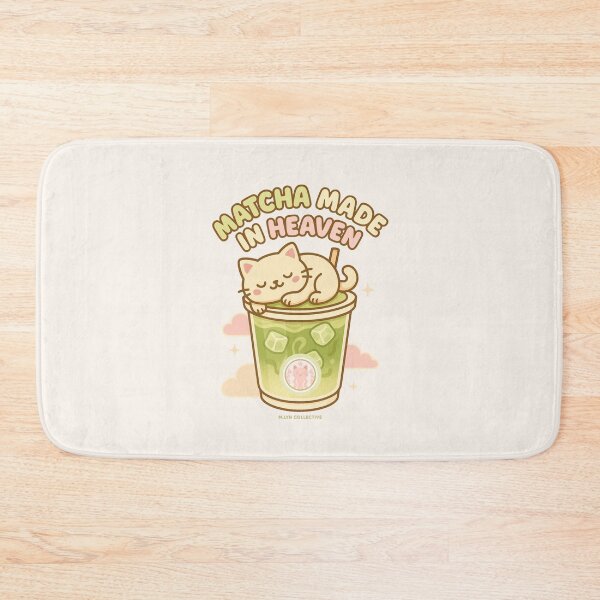 Item preview, Matcha Made in Heaven – Sleeping Cat on Iced Matcha Cup designed and sold by MLynCollective.