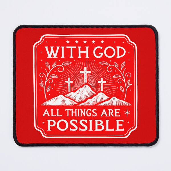 Item preview, Matthew 19:26 With God All Things Are Possible designed and sold by plushism.