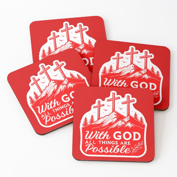 Item preview, Matthew 19:26 With God All Things Are Possible designed and sold by plushism.