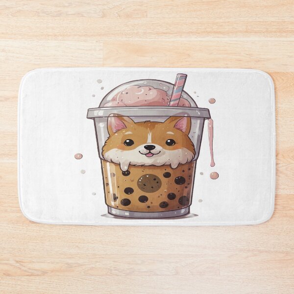 Item preview, Kawaii Shiba Inu Boba Tea designed and sold by Shiwwa.