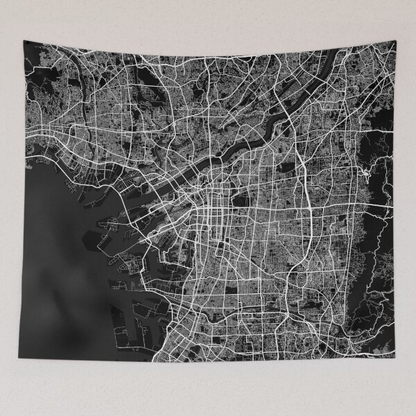 Item preview, Osaka City Map of Kansai, Japan - Full Moon designed and sold by deMAP.