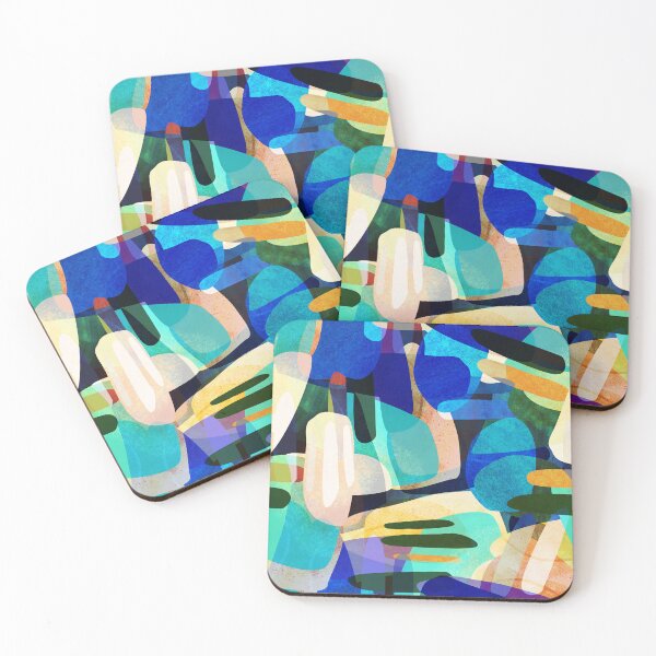 Item preview, Abstract Cool Colors designed and sold by AntiPops.