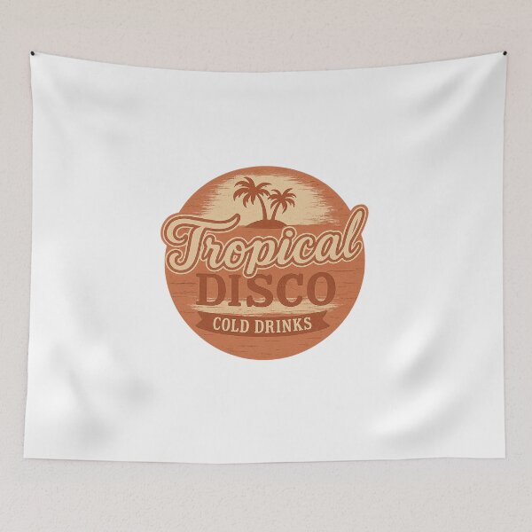 Item preview, Tropical Disco – Retro Beach Party Emblem designed and sold by Fleetwood1994.
