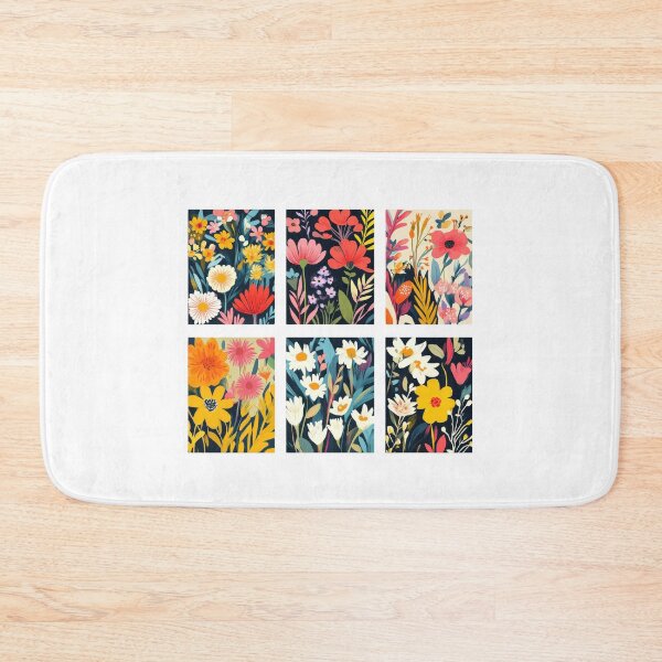 Item preview, Bright and colorful floral illustrations with vibrant flowers and leaves transparency designed and sold by Lucky-jl.