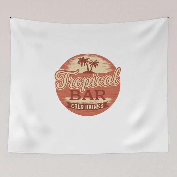Item preview, Tropical Bar – Cold Drinks Sign designed and sold by Fleetwood1994.