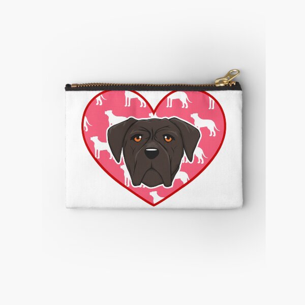 Item preview, Cute Cane Corso Head and Silhouette on Heart designed and sold by Jaudaux Designs.