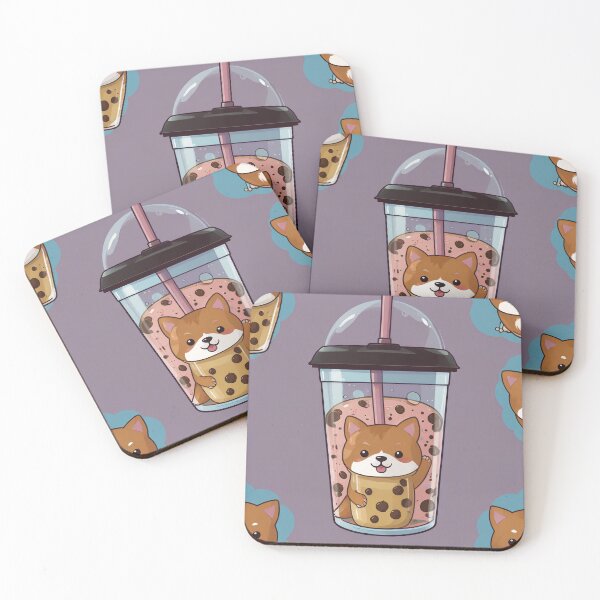 Item preview, Kawaii Shiba Inu Boba Tea designed and sold by Shiwwa.