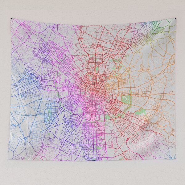 Item preview, Chengdu City Map of Sichuan, China  - Colorful designed and sold by deMAP.