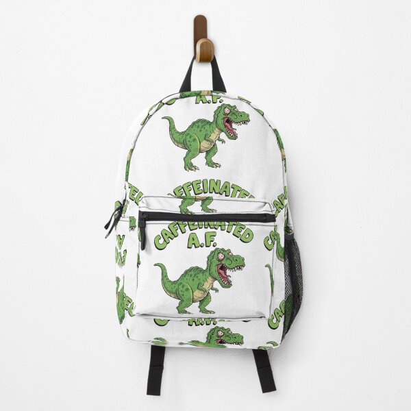 Item preview, Caffeinated AF, coffee, T-Rex, Funnyfits70, retro, vintage, meme, funny, humor designed and sold by FunnyFits70.