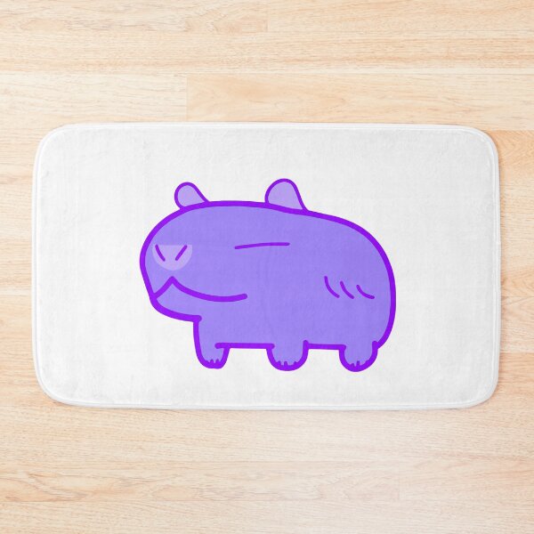 Item preview, Light Purple Lavender Flower Color Capybara designed and sold by MiscibilityArt.