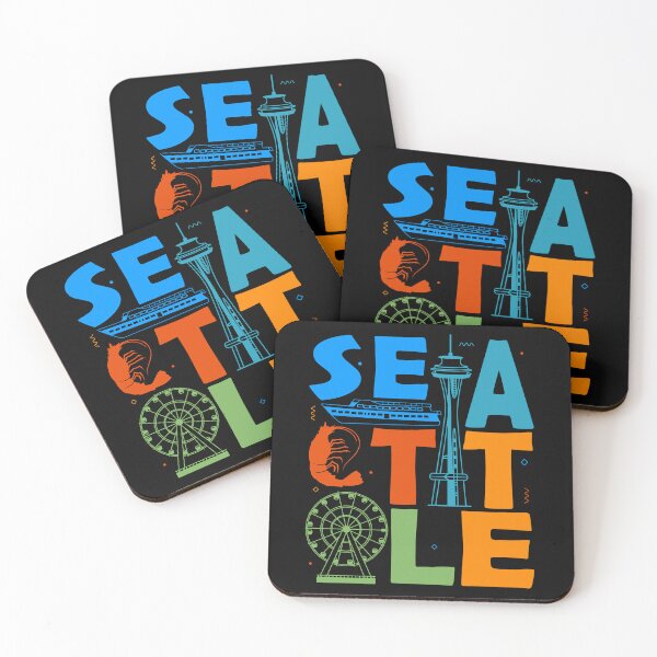 Artikelvorschau, Seattle Washington Souvenir Skyline Needle Seattle entworfen und verkauft von DSWShirts.