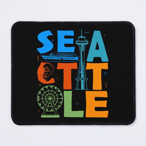 Artikelvorschau, Seattle Washington Souvenir Skyline Needle Seattle entworfen und verkauft von DSWShirts.