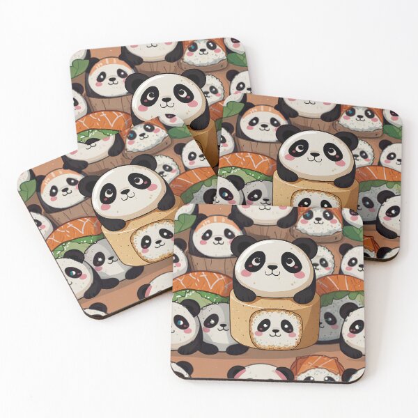 Item preview, Kawaii Panda Sushi designed and sold by Shiwwa.