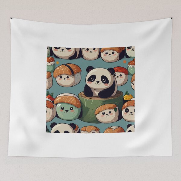 Item preview, Kawaii Panda Sushi designed and sold by Shiwwa.