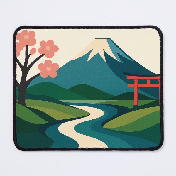 Item preview, Mount Fuji in Minimal Harmony designed and sold by TheWonkyEaselCo.