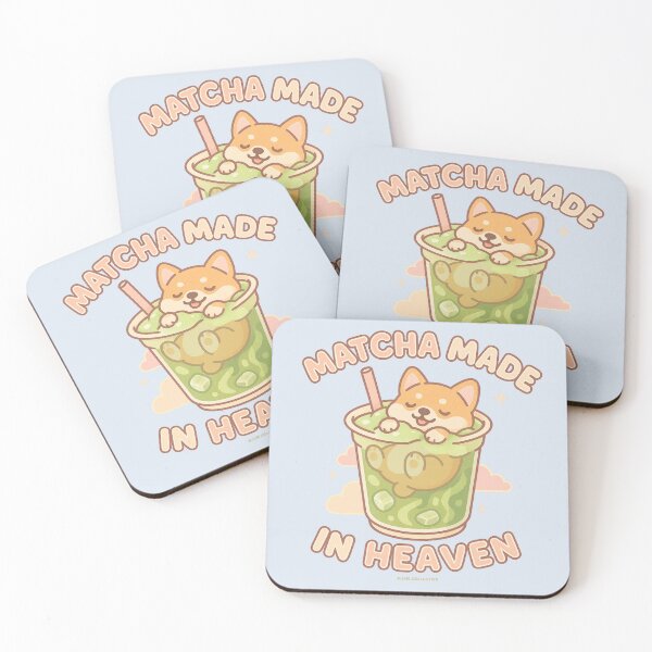 Item preview, Matcha Made in Heaven – Corgi in Iced Matcha Latte designed and sold by MLynCollective.