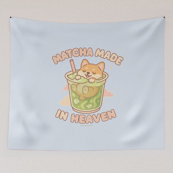 Item preview, Matcha Made in Heaven – Corgi in Iced Matcha Latte designed and sold by MLynCollective.