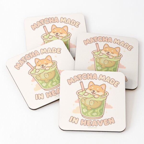 Item preview, Matcha Made in Heaven – Corgi in Iced Matcha Latte designed and sold by MLynCollective.