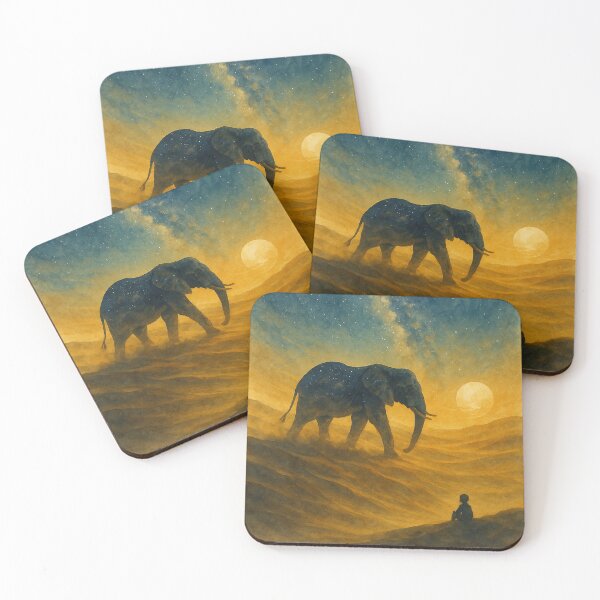 Item preview, Starlit Journey of the Elephant designed and sold by Itjung-Room.
