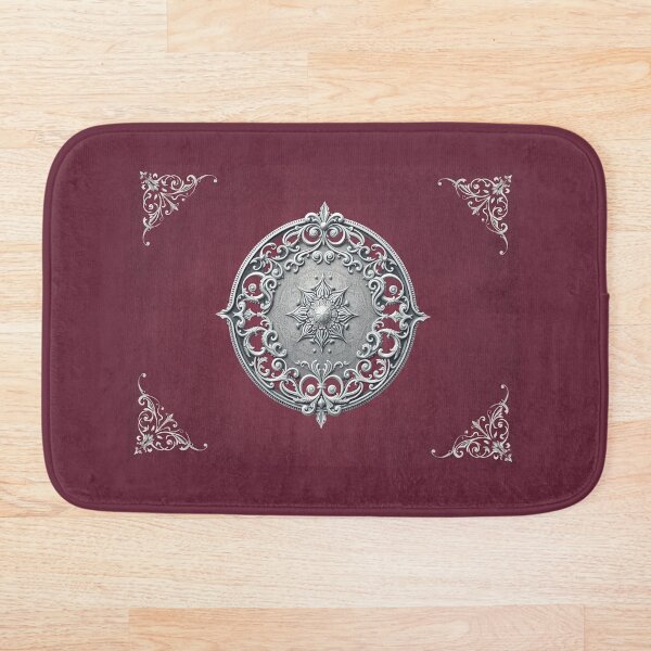 Item preview, Silver medallion on wine-red velvet designed and sold by In-Spirit24.