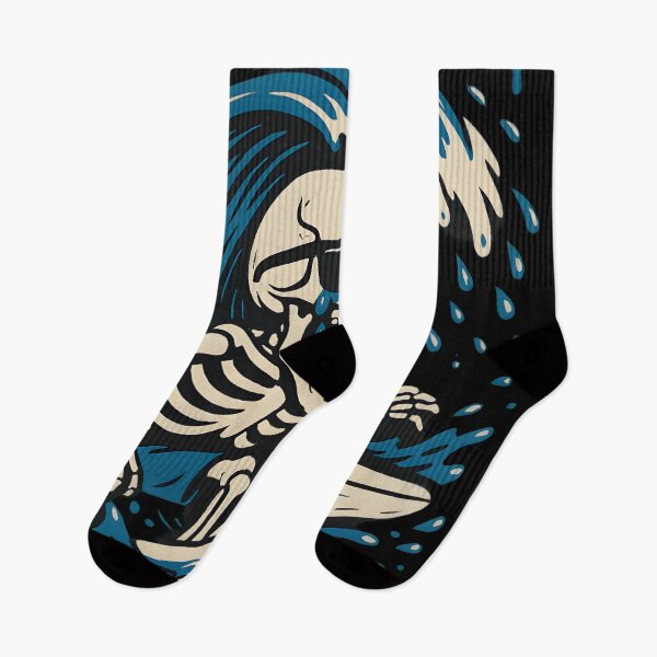 Item preview, Surf Now, Cry Later” – Skeleton Wave Rider Streetwear Graphic designed and sold by Uglyandcute.