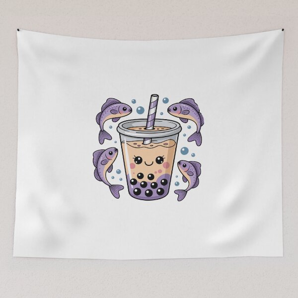 Item preview, fish bubble tea designed and sold by jkrphoto.