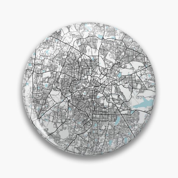 Item preview, Bengaluru City Map of India - Circle designed and sold by deMAP.
