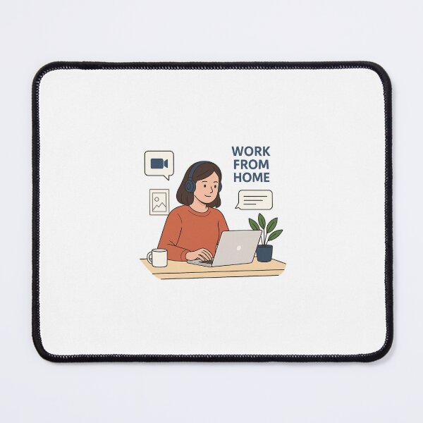 Item preview, Work From Home sticker  designed and sold by JaiJaiArt.